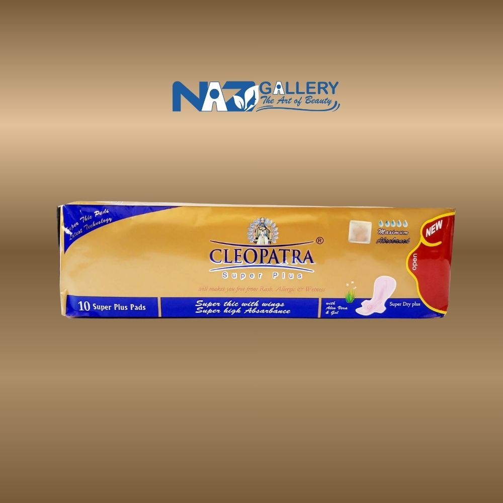 Cleopatra Super Plus Sanitary Pads with Wings – Super Dry (10 Count)