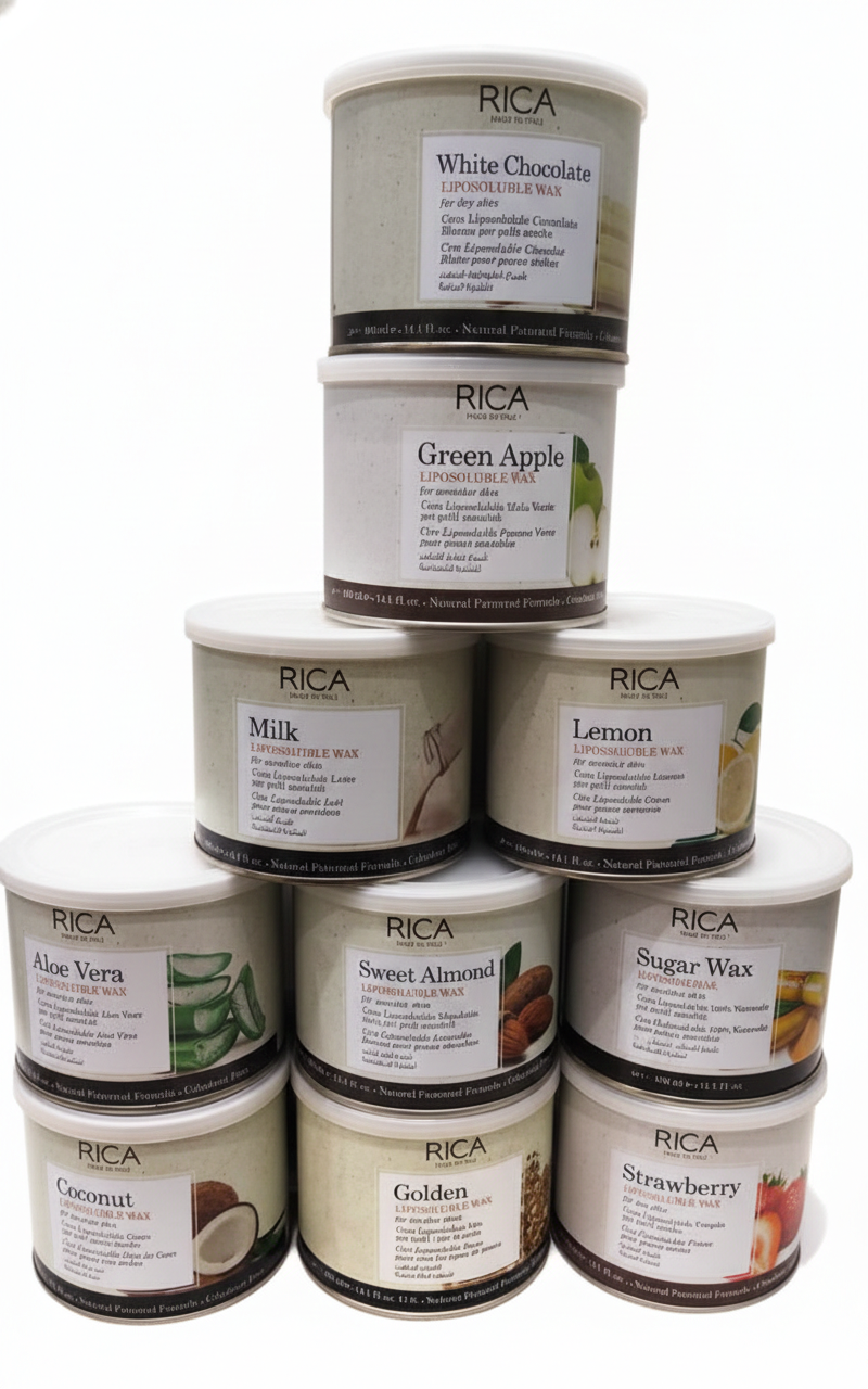 RICA Professional Liposoluble Wax - 400ml 1-Piece | Premium Italian Hair Removal Wax for All Skin Types