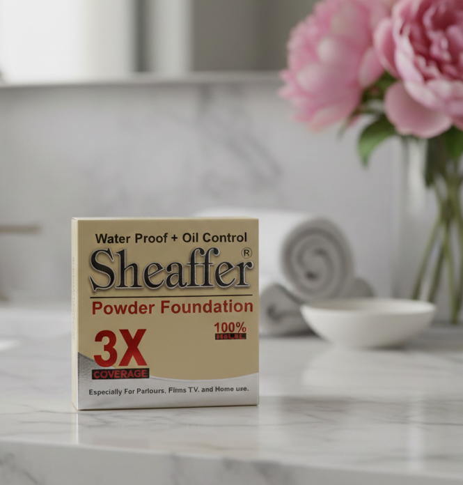 3X Coverage Powder Foundation Waterproof Makeup Set +Oil Control