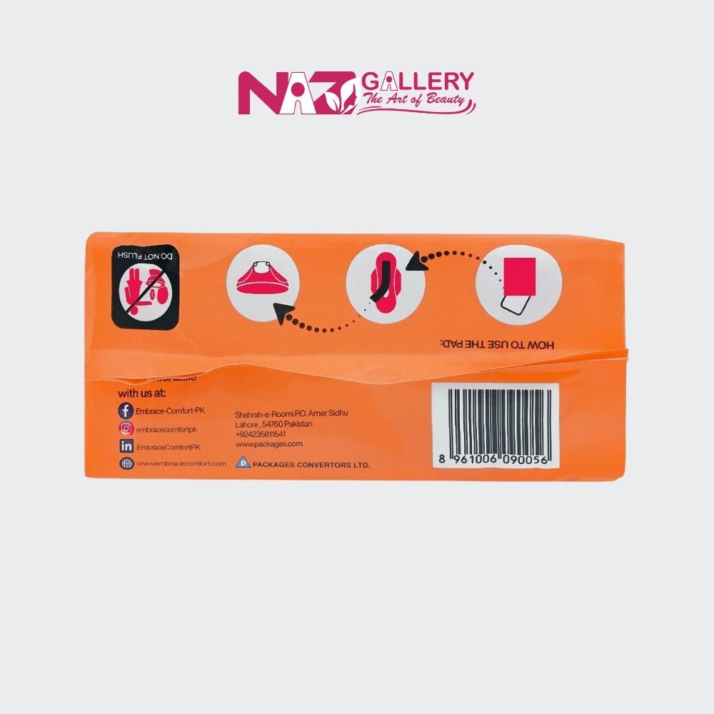 Embrace Ultra Thin Essentials Sanitary Pads - Extra Long (8 Count)