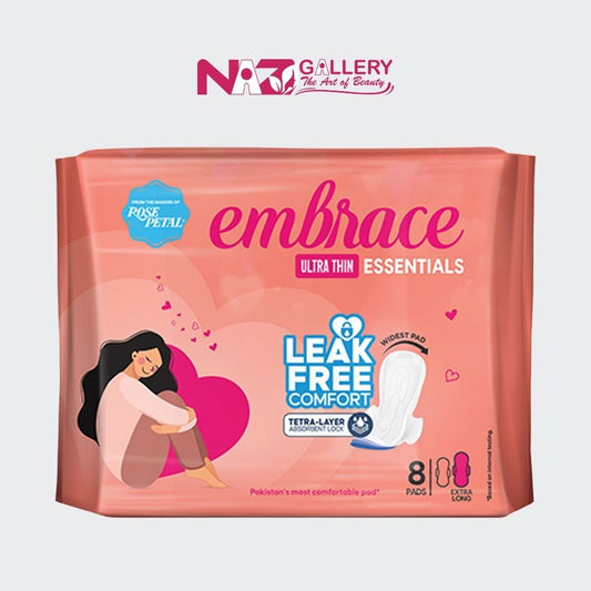 Embrace Ultra Thin Essentials Sanitary Pads - Extra Long (8 Count)